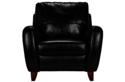 Heart of House Harrow Leather Chair - Black